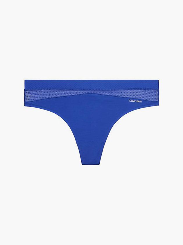 Calvin Klein USA Perfectly Fit Flex Womens Thong Blue 1402795-WU